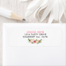 Search for gold flower return address labels Girl baby shower