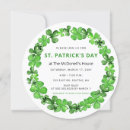 Search for elegant st patricks day invitations Green