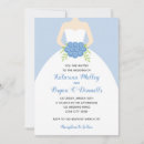 Search for gown wedding invitations Blue