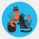 Search for cute cat illustration stickers Funny