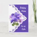 Search for vintage for sister birthday cards Floral
