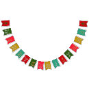 Search for green and gold bunting flags Merry christmas