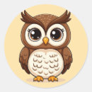 Search for owl cartoon stickers Illustration