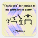 Search for gymnastics thank you stickers Birthday