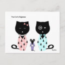 Search for pyjamas postcards Cat