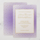 Search for purple ombre wedding invitations Gold