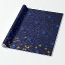 Search for blue and gold christmas wrapping paper Stars