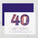 Search for futuristic birthday invitations Purple
