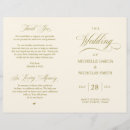 Search for elegant wedding programs Order of service