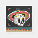 Search for sugar skull napkins Skeleton