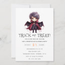Search for fangs and invitations Trick or treat