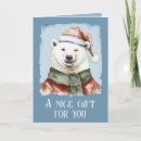 Search for funny polar bear christmas cards Animal