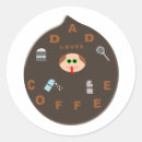 Search for dad coffee stickers Cartoon