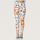 Search for orange flower pattern White