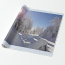 Search for snowy trees wrapping paper Mountains