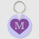 Search for purple heart key rings Monogrammed