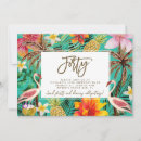 Search for flamingo 40th birthday invitations Tropical