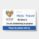 Search for autisme id badges Asperger