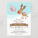 Search for christmas baby boy shower invitations Reindeer