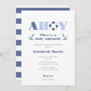 Search for nautical baby boy shower invitations Ahoy
