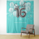 Search for silver backdrops 16th birthday curtain