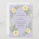 Search for lavender and yellow wedding invitations Roses