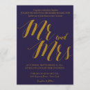 Search for mr and mrs wedding invitations Navy blue