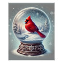 Search for cardinals in winter posters Snowflakes