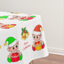 Search for elf christmas tablecloths Elves