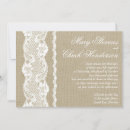 Search for burlap and lace wedding invitations Chic