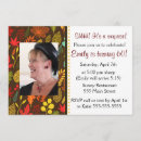 Search for fall leaves birthday invitations Adult