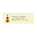 Search for musician return address labels Violin