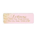 Search for glamour return address labels Blush pink
