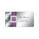 Search for silver damask wedding return address labels Anniversary