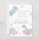 Search for girl dinosaur birthday invitations T rex