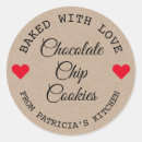 Search for cookies made with love stickers Rustic