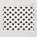 Search for love pattern postcards Cute