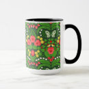 Search for red bird mugs Flower
