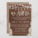 Search for rustic we still do wedding invitations Vow renewal