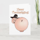 Search for pig thanksgiving cards Cartoon