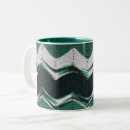 Search for green chevron mugs White