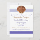 Search for seashell bridal shower invitations Blue