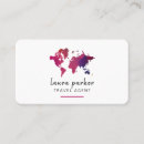Search for world map business cards Agent