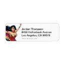 Search for girl power return address labels Super hero