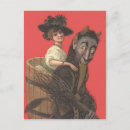 Search for vintage krampus postcards Demon