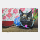 Search for calico tea towels Kitty