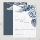 Search for elegant royal blue wedding invitations Botanical