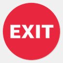 Search for exit stickers Red