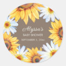 Search for daisy round stickers Baby girl