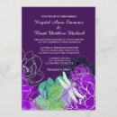 Search for dragonflies wedding invitations Purple